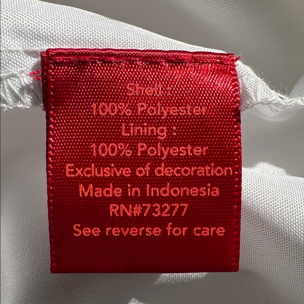 Jennifer Lopez Off-Shoulder White Grommet-Trim Blouse Size Large - Picture 14 of 16